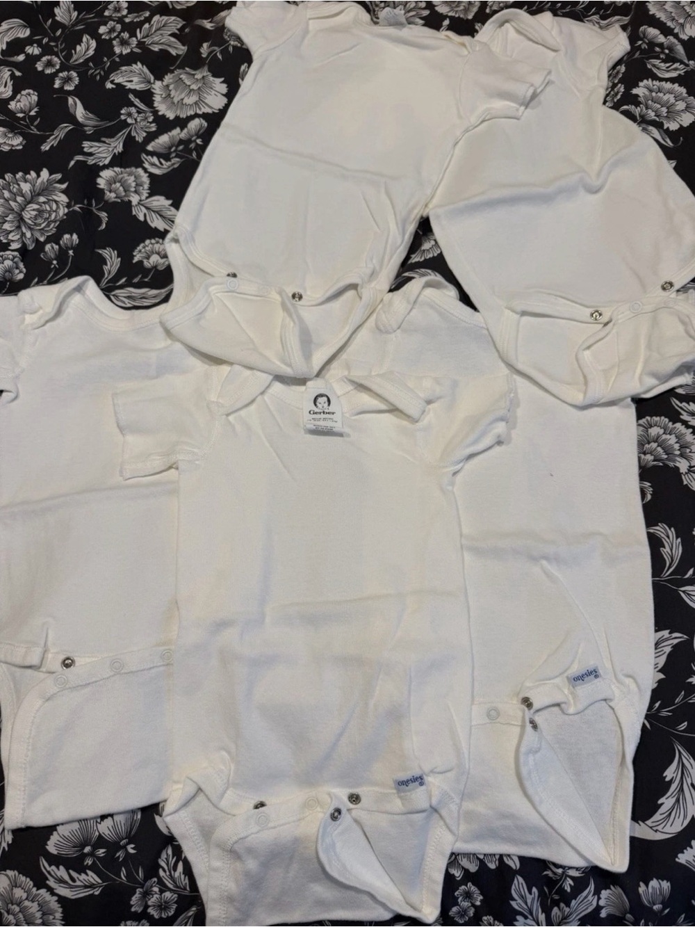 Vintage Gerber 100% Cotton Snap Onesie Lot